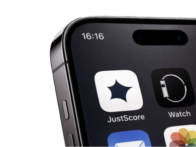 JustScore interface detail